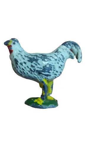 Gallina Plomo Juguete Miniatura Vieja Consultar Stock