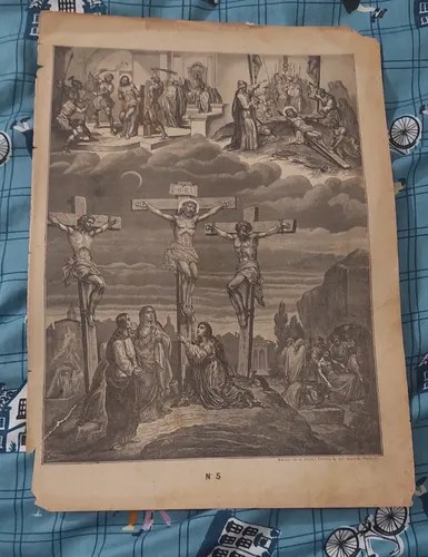Grabado Crucifixión Jesus N5 Consultar Stock
