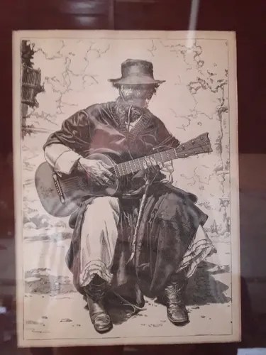 Grabado Gaucho Argentino 1895 Enmarcado Consultar Stock - 4