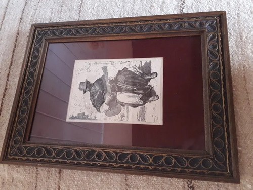 Grabado Gaucho Argentino 1895 Enmarcado Consultar Stock - 5