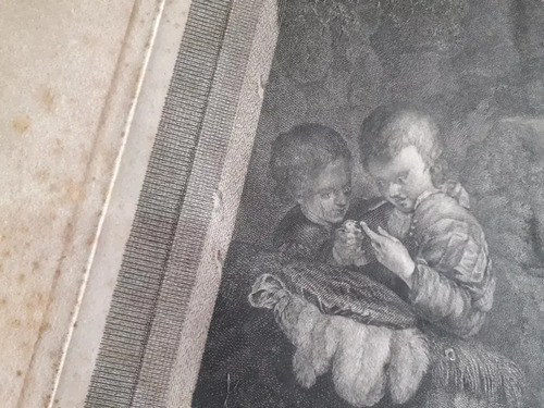 Grabado Niños Cazadores Aves 1768 W. Walker Consultar Stock - 4