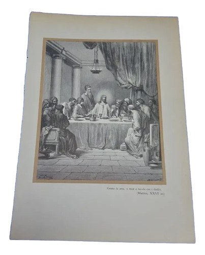 Grabado Print Última Cena Jesús G,dure Consultar Stock
