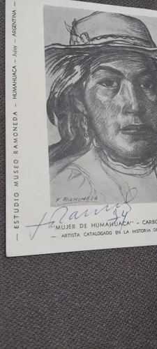 Grabado Tarjet Autograf Pintor F. Ramoneda Consultar Stock - 2