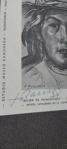 Grabado Tarjet Autograf Pintor F. Ramoneda Consultar Stock - 4