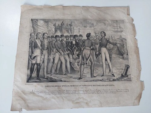 Grabado Traslado De Napoleón 1840 Consultar Stock