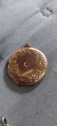 Guardapelo Guardafoto Dije Antig Baño Oro Consultar Stock Dorado Oscuro