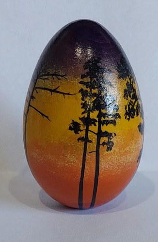 Huevo Ruso Pintado A Mano Paisaje Consultar Stock - 2