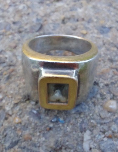 Importante Anillo Plata Flor Amatistas Consultar Stock Negro 18mm