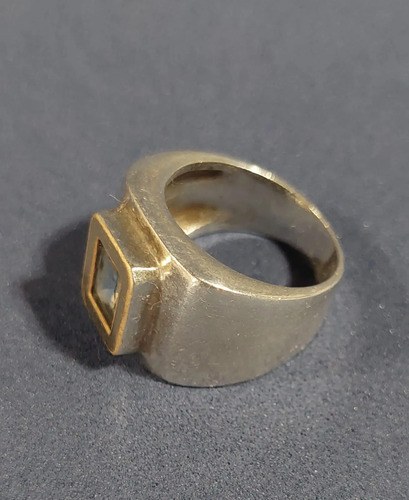 Importante Anillo Plata Flor Amatistas Consultar Stock Negro 18mm - 2