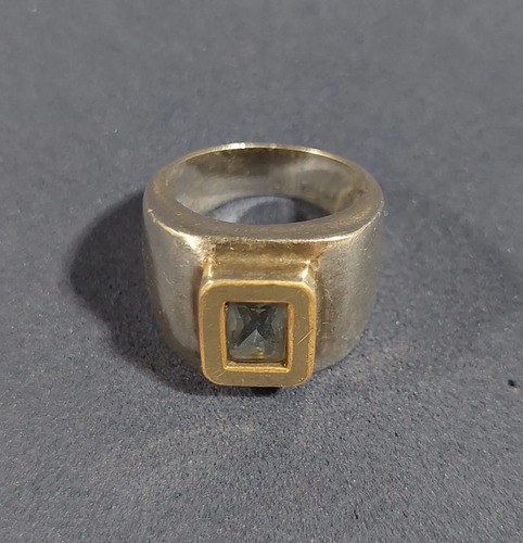 Importante Anillo Plata Flor Amatistas Consultar Stock Negro 18mm - 3