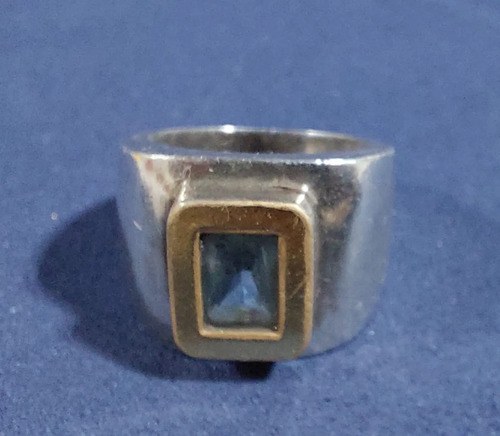 Importante Anillo Plata Flor Amatistas Consultar Stock Negro 18mm - 4