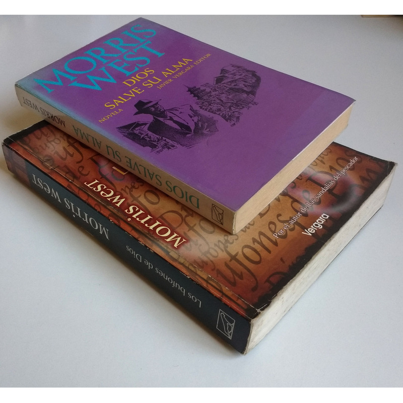 Lote 2 libros Morris West - Los bufones de Dios + Dios salve su alma - 3
