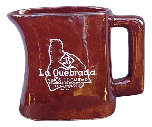 Jarra Vino La Quebrada Coleccion Marron Consultar Stock Marrón Oscuro