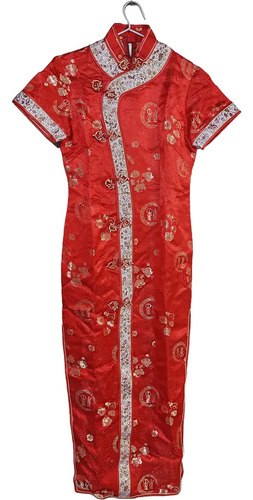 Kimono Rojo Chino Bordado Talla Chico Consultar Stock Rojo 14