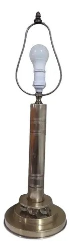 Lampara Vieja Art Deco Bronce Cristal Consultar Stock
