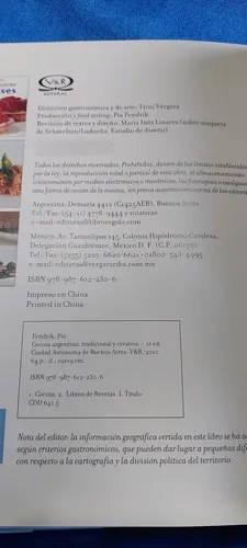 Libro Cocina Argentina Tradicionapia Fendrik Consultar Stock - 4