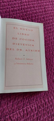 Libro Cocina Dietetica Atkins Consultar Stock - 2