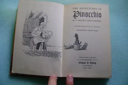Libro Pinocho 1965 Printed Eeuu Consultar Stock - 3