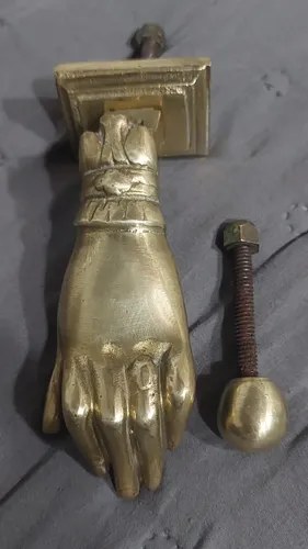 Llamador Bronce Macizo Manito Consultar Stock Dorado