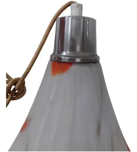 Lámpara Colgante Diseño Vidrio 45 Cm Consultar Stock Naranja - 3