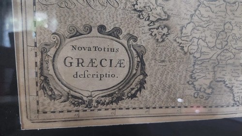 Mapa Grecia Siglo Xvii Nova Totius Enmarcad Consultar Stock - 5