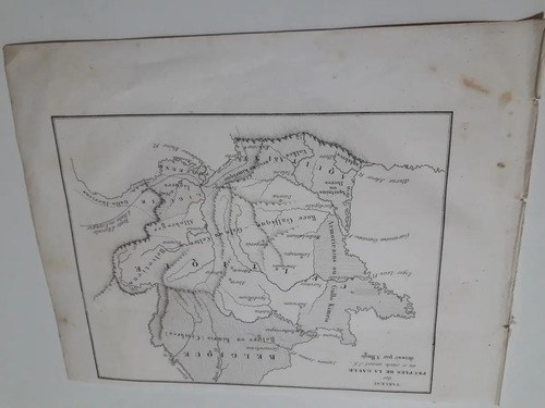 Mapa Viejo Frances 1836 Peuples Galia Consultar Stock