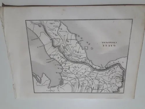 Mapa Viejo Frances 1836 Region Galia Consultar Stock