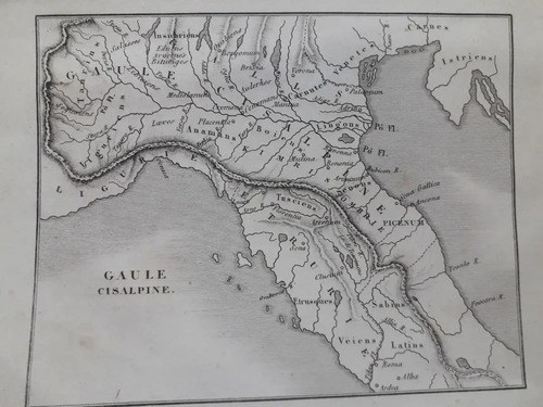 Mapa Viejo Frances 1836 Region Galia Consultar Stock - 4