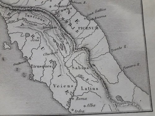 Mapa Viejo Frances 1836 Region Galia Consultar Stock - 5