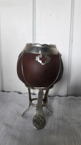 Mate Metal Con Base Firmado Paladino Consultar Stock - 3