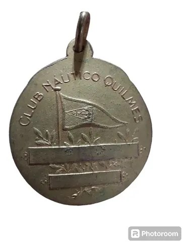 Medalla Dije Club Náutico Quilmes Vieja Consultar Stock Dorado - 2