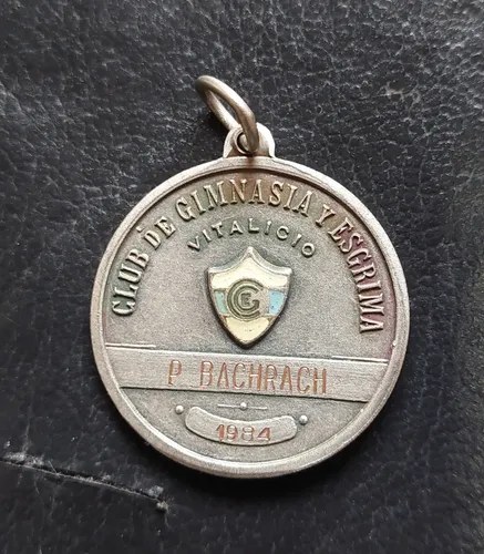 Medalla Gimnasia Esgrima Vitalicio Vieja Consultar Stock - 3
