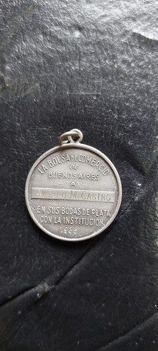 Medalla Plata Bolsa Comercio Bs As 86 Consultar Stock - 2