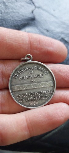 Medalla Plata Bolsa Comercio Bs As 86 Consultar Stock - 4