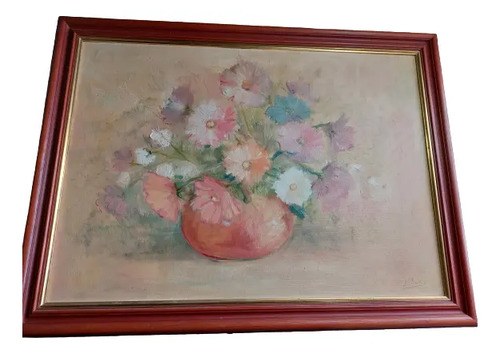 Oleo Flores S/tela Firmado 50/70 Cm Consultar Stock