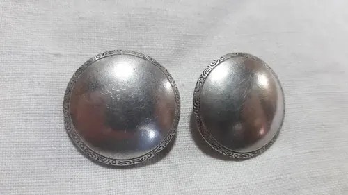 Par De Aros. Clip Metal Susanna Cruz Consultar Stock Plateado