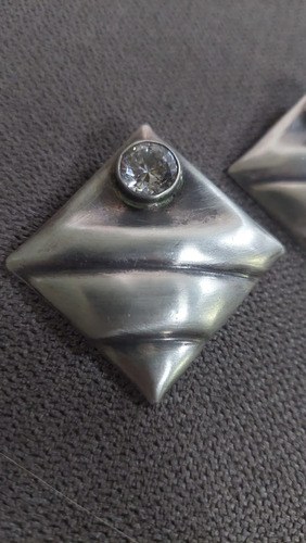 Par De Aros. Clip Plata 925 Mexico 70s Consultar Stock Plateado - 4