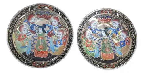Par Platos Porcelana Japon Satsuma Consultar Stock