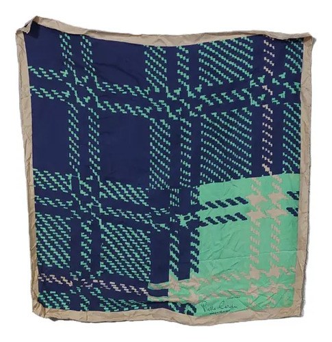 Pañuelo Grande Seda Pierre Cardin Azul Consultar Stock Azul Rayas Unico