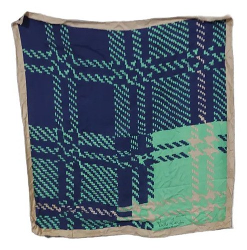 Pañuelo Grande Seda Pierre Cardin Azul Consultar Stock Azul Rayas Unico - 3