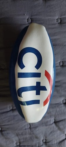 Pequeña Pelota Rugby Publicidad Citi Banco Consultar Stock Blanca - 2