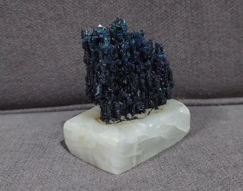 Piedra Diamantina Sobre Base De Onix Consultar Stock Azul - 2