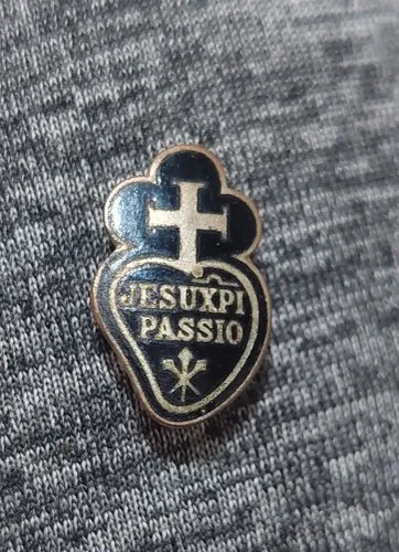Pin Jesuxpi Passión Esmalte Broche Consultar Stock Plateado Relig
