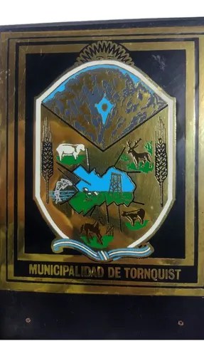 Placa Bronce Esmalte Escudo Tornquist Consultar Stock Placa