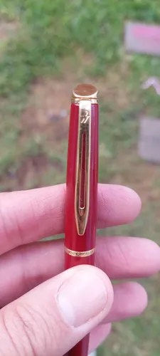 Pluma Waterman France Bordo Con Dorado Consultar Stock Chocolate Negro - 2