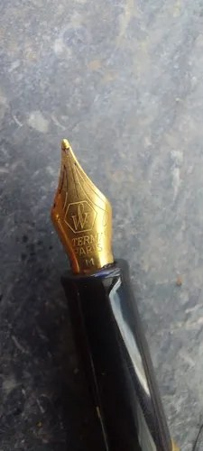 Pluma Waterman France Bordo Con Dorado Consultar Stock Chocolate Negro - 5