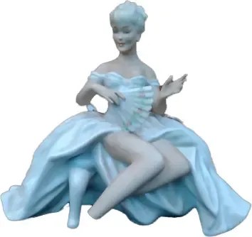 Porcelana Alemana Dama Rotura Schaubach Kuns Consultar Stock