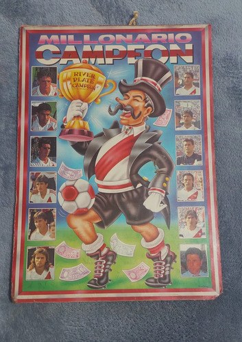 Poster Vintage Viejo River Plata Campeon Consultar Stock