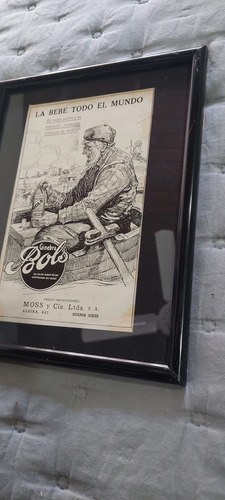 Publicidad Ginebra Bols 1924 Enmarcada Consultar Stock - 3
