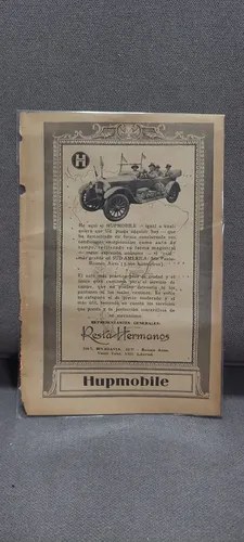 Publicidad Papel Auto Hupmobile Año 1924 Consultar Stock